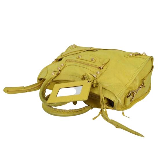 Balenciaga City Handbag with Mirror Yellow - Picture 3 of 12